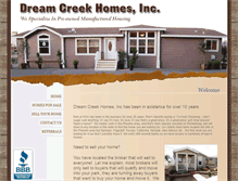 Tablet Screenshot of dreamcreekhomes.com